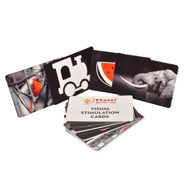 High Contrast Visual Stimulation Newborn Cards – (Black, White & Red)