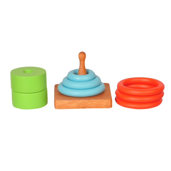 3 in 1 Montessori Stacker Set – Coloured