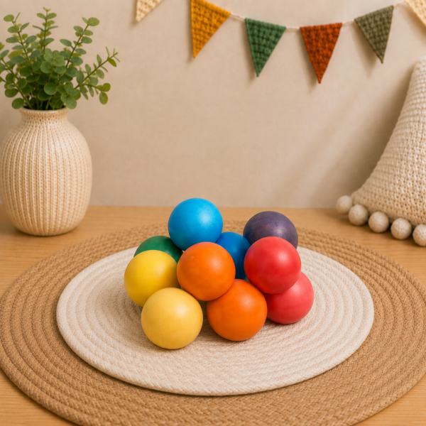Wooden Clutching Beads – Colored