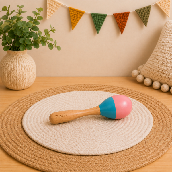 Wooden Candy Maraca Rattle